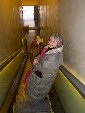 Elaine on Escalator