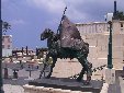 Lamb sculpture in the square