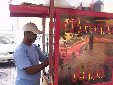 Piragua vendor near the square (snow cones)